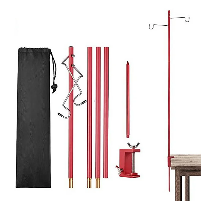 

Открытый Кемпинг Туризм Алюминиевый Складной Столб Лампы Портативный Подвесной Светильник Для Рыбалки Держатель Подставка Для Фонаря