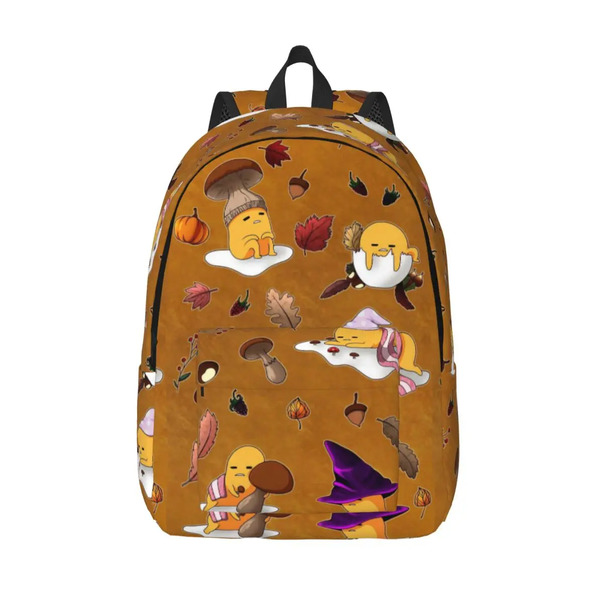 

Gudetama Cute Egg Cartoon Backpack Elementary High College School Student Book Bags Teens Canvas Daypack Durable