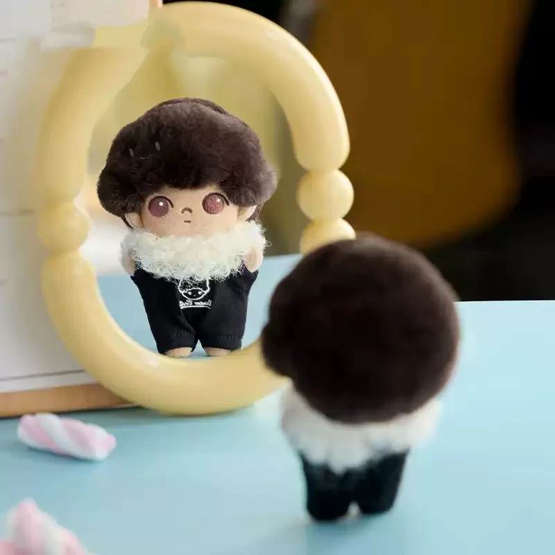 POP MART DIMOO CRUSH ON COFFEE 시리즈 소프트 페이스 키 체인 정품 블라인드 박스 미스터리 박스 카와이 장식품 인형 홈 장식