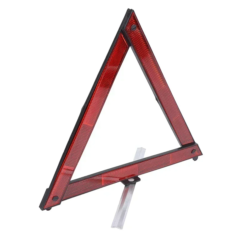 Car Triangle Reflective Tripod Emergency Breakdown Warning Reflective Sticker Safety Hazard Foldable Stop Sign Car Accessories