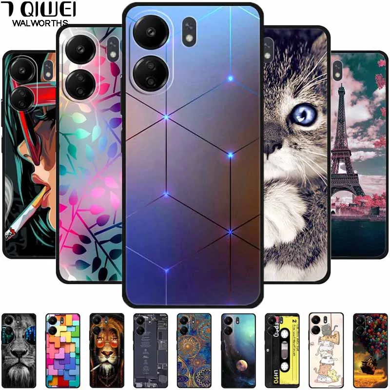 For Poco C65 Case Phone Cover Silicone Soft Shockproof TPU Back Cover for Xiaomi Poco C65 C 65 4G 6.74'' Fundas PocoC65 Luxury