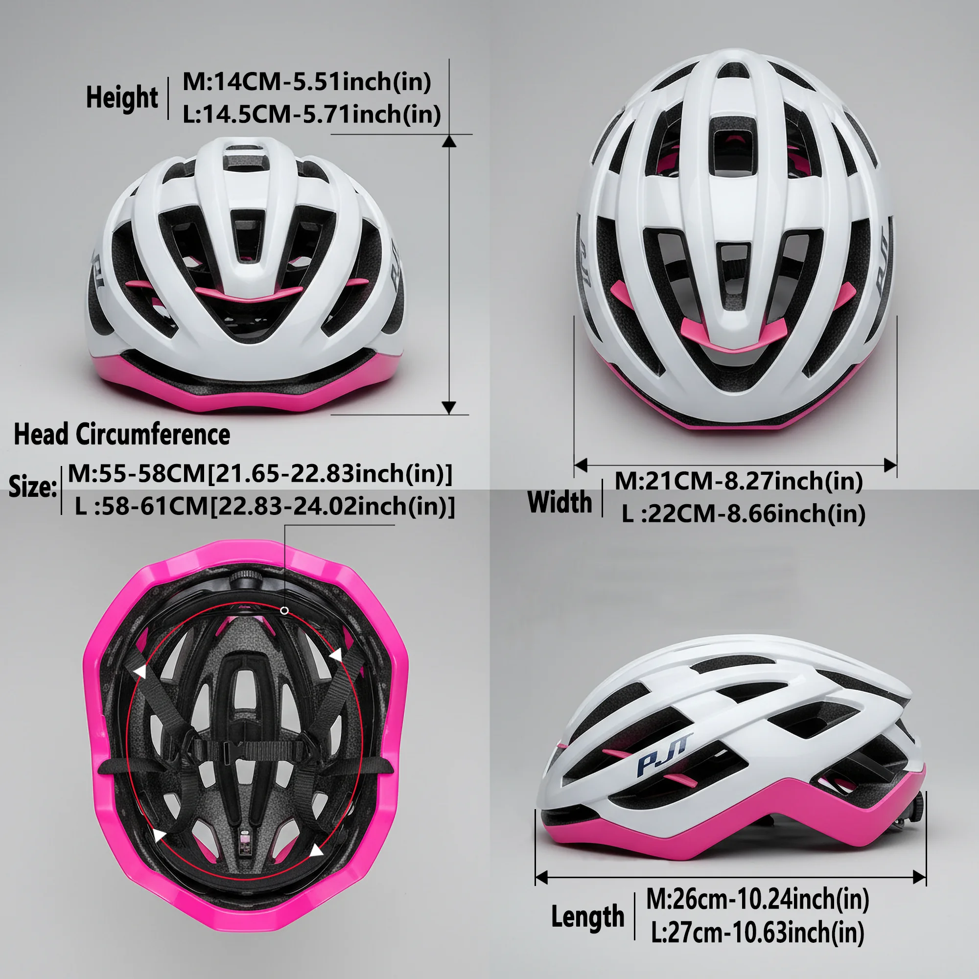 PJT New Full Edge Wrapping Ultra Light 3D Stiffener Design MTB Road Bicycle Helmet Adult Cycling Safety Hat Cycling Helmet M/L view 2