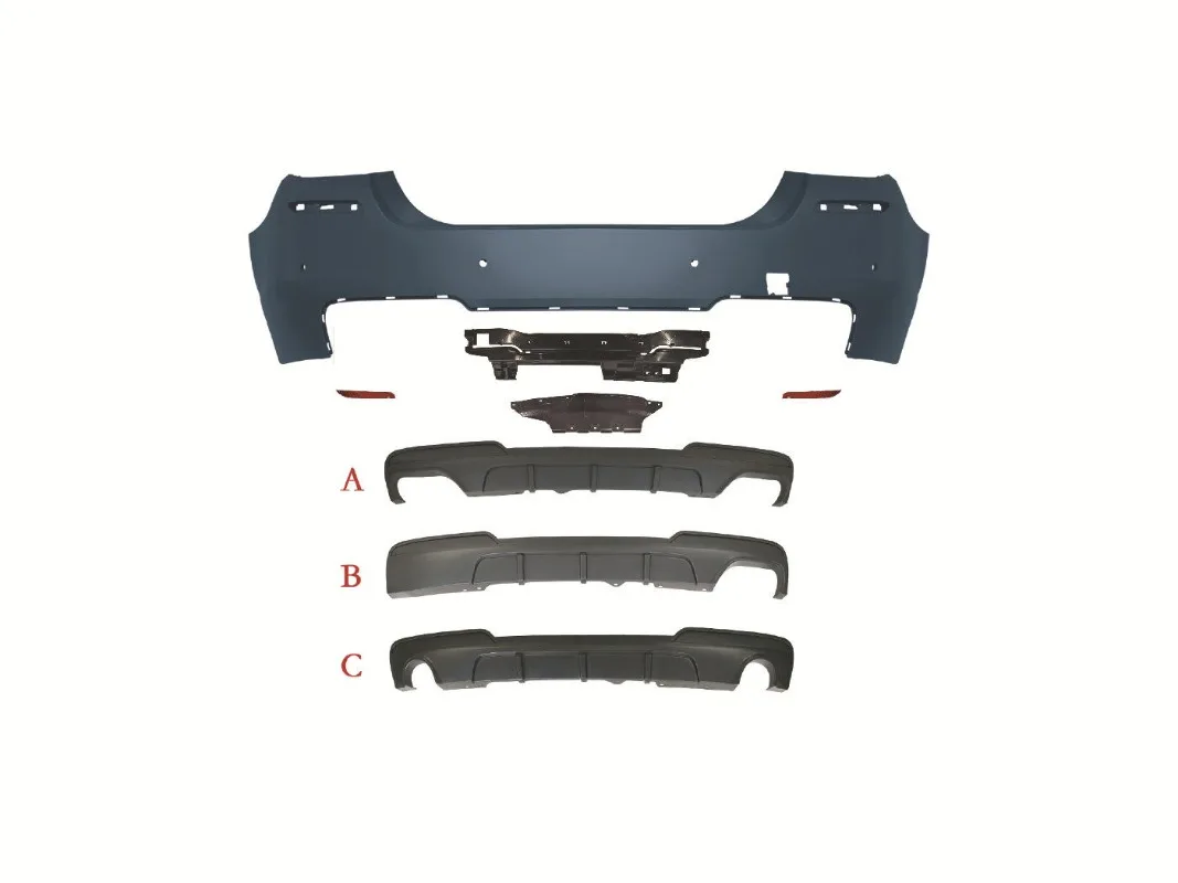 MT Style Conversion Full Body Kit Direct Fit Front Rear Bumper Side Skirts Grille for  5 Series 2011-2017 F10 F18