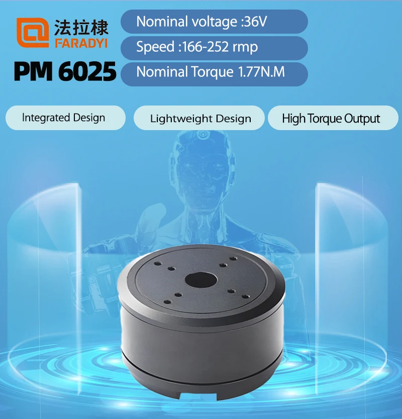 محرك Faradyi مخصص Gm3506 بدون فرش As5048a عمود مجوف مايكرو مجوف بدون فرش 2204 محرك Gimbal #6