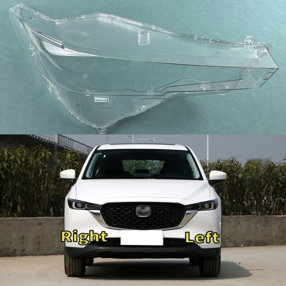 

Auto Replacement Parts For Mazda CX-5 2022 2023 2024 Front Headlamp Cover Transparent Mask Lamp Shade Headlight Shell Lens