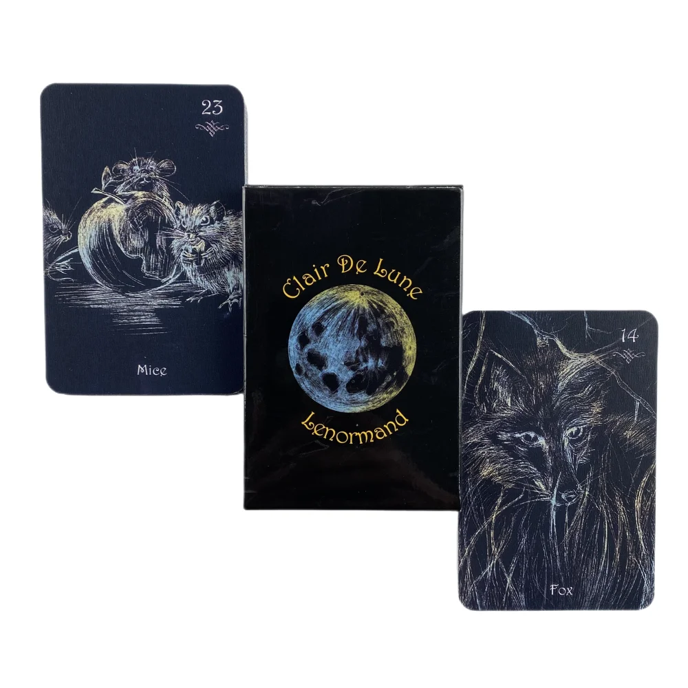 Clair De Lune Lenormand Cards A 38 English Fate Divination Deck Borad Games