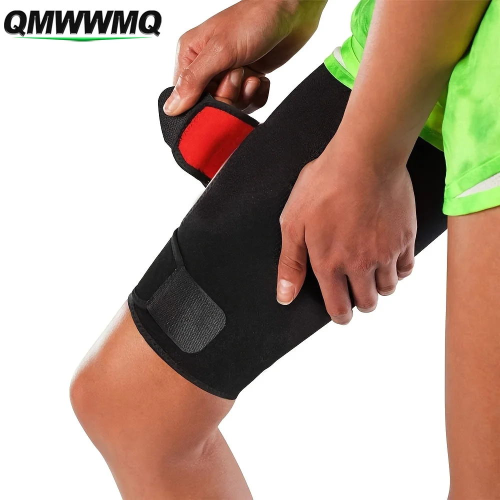1PCS Adjustable Compression Thigh Wrap, Thigh Support Sleeve, Hamstring Quad Brace for Women Men, for Pulled Groin & Quadriceps