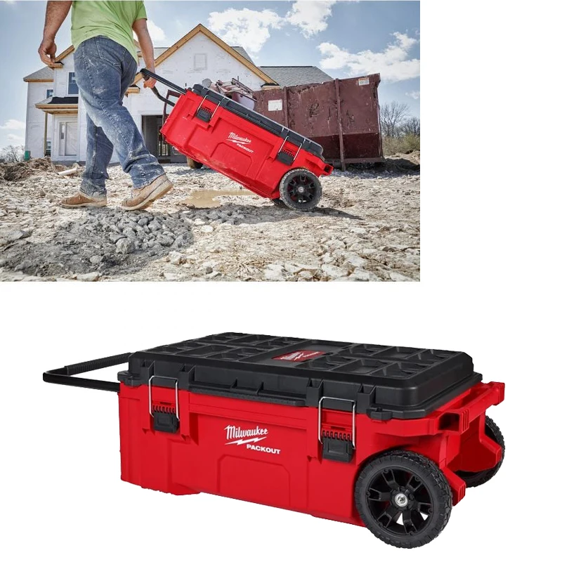 Milwaukee 48-22-8428 Tool Storage Spare Parts 35 Gallons Durable Wear Resistance Hard Shell Rolling Tool Box