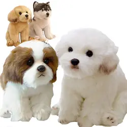 Simulazione cane malta peluche animali di peluche di alta qualità realistico Bulldog francese pastore tedesco Pug Pet Puppy Doll Toys