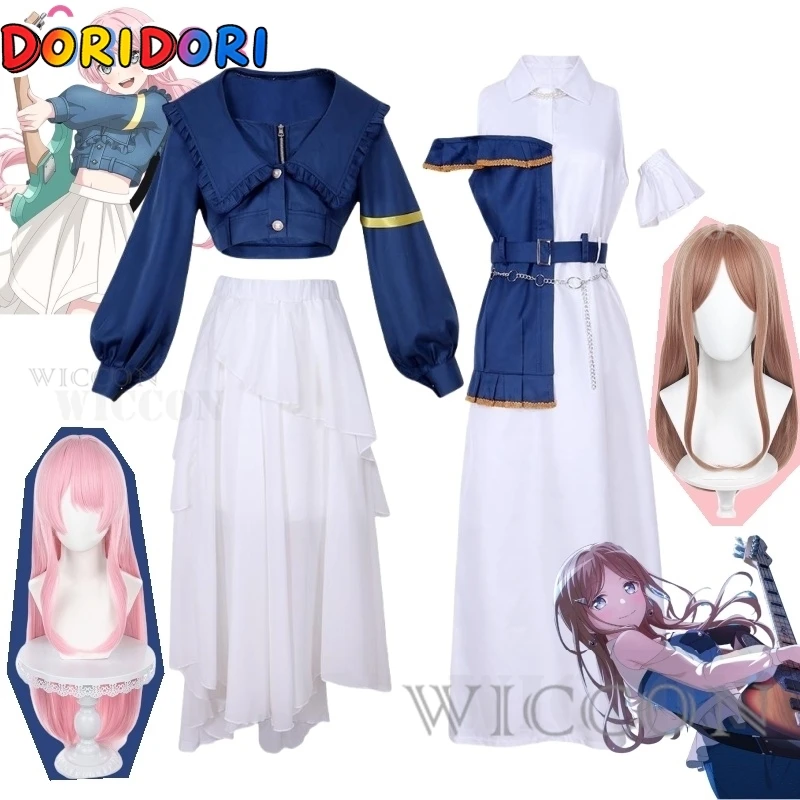 Costume de cosplay Anime BanG Dream It's MyGO Anon Chihaya, robe uniforme avec perruque, tenue d'Halloween