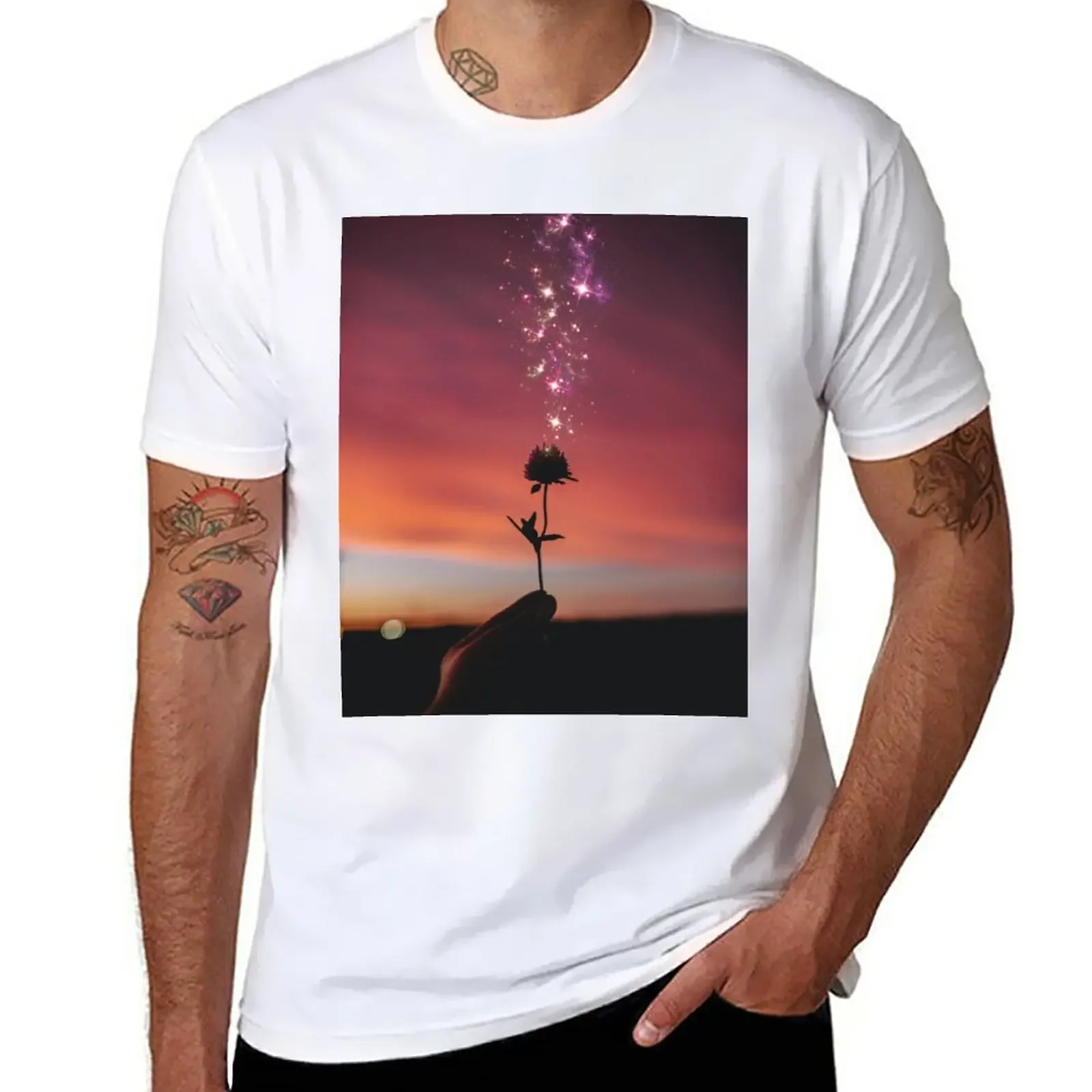 Rose at Sunset T-Shirt quick-drying plain designer t shirt men