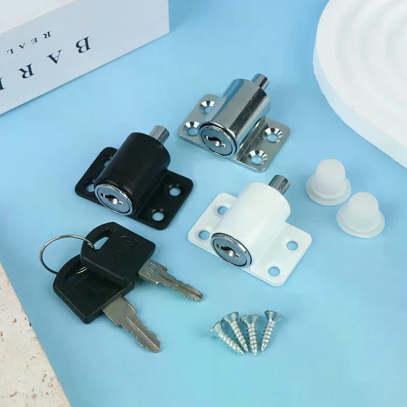 2 Keys 1 Set Sliding Door Window Locks With Baby Child Safety Protection Door Security Lock Catches Push-pull Window Limiter