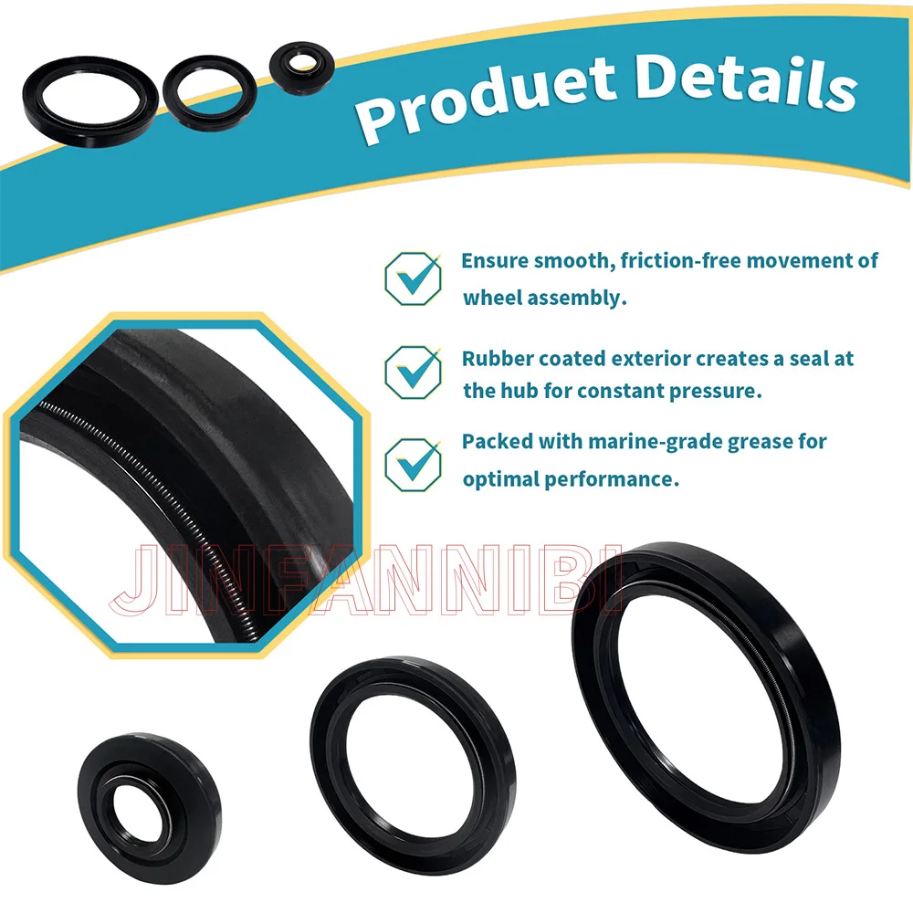 Front Differential Bearing Seals Kit For Kawasaki Brute Force 750 KVF750 2005-2021 Prairie 360 650 700 KVF650