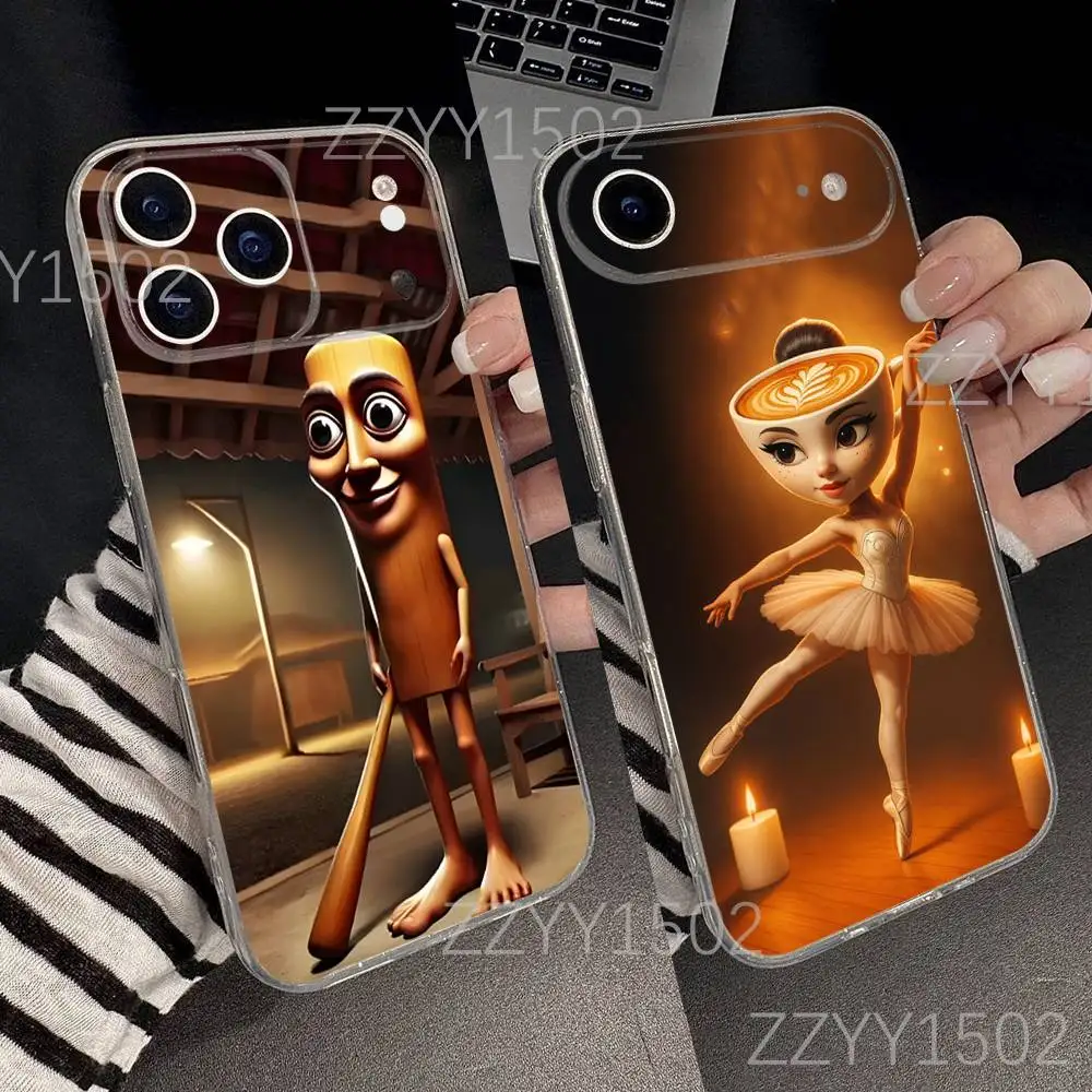 

Tung Tung Tung Sahur Memes For iPhone 17,16,15,14,13,12,11 Pro,Max,Plus,X,XS,XR,SE4,E Mini Transparent Print Phone Case