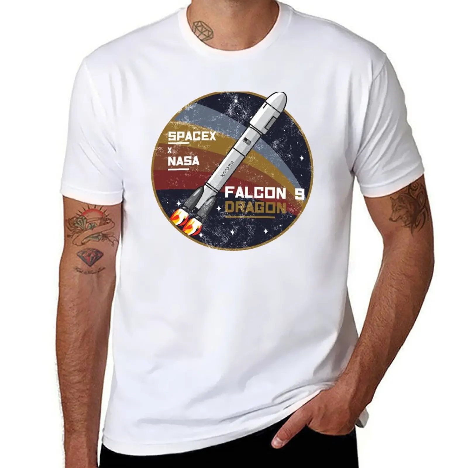 

Falcon 9 - Dragon Aerospace T-Shirt t shirts for man cotton man t shirts high quality luxury brand T-Shirt