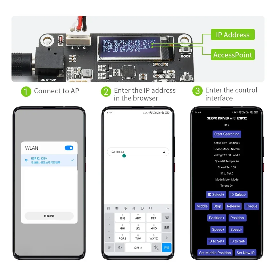 Waveshare ST3215-HS 20 kg. cm Bus-Servomotor 106 PRM, hohe Geschwindigkeit, großes Drehmoment mit 360 Grad hochpräzisem Magnet-Encoder – Detail 13