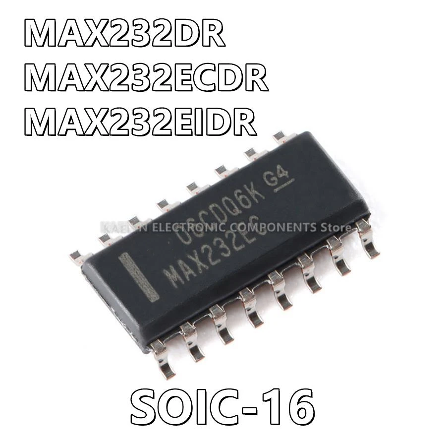 10Pcs/lot MAX232DR MAX232ECDR MAX232EIDR MAX232 2/2 Transceiver Full RS232 16-SOIC