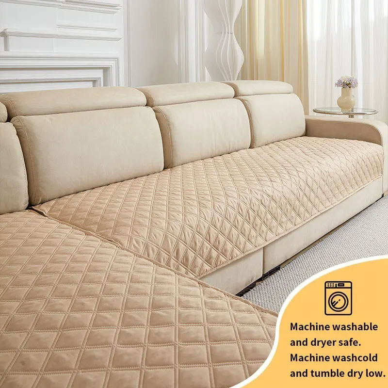 2PC-Zhihuashi sofa cushion simple modern anti slip cushion universal combination sofa cushion cover cloth