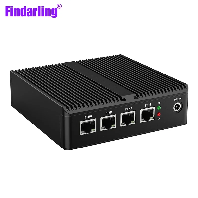 CPU 12th Gen Intel N100 Soft Router, 4x 2.5G i226-V LAN NVMe DDR5 ,Industrial Fanless Mini PC HD2.0, Firewall Pfsense OS