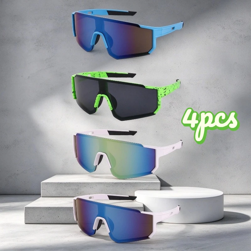 4pcs 4pcs UV Protection Outdoor Sunglasses for Men Women, Windproof Cycling & Motorcycle Mountaineering Goggles - Aliexpress Deal