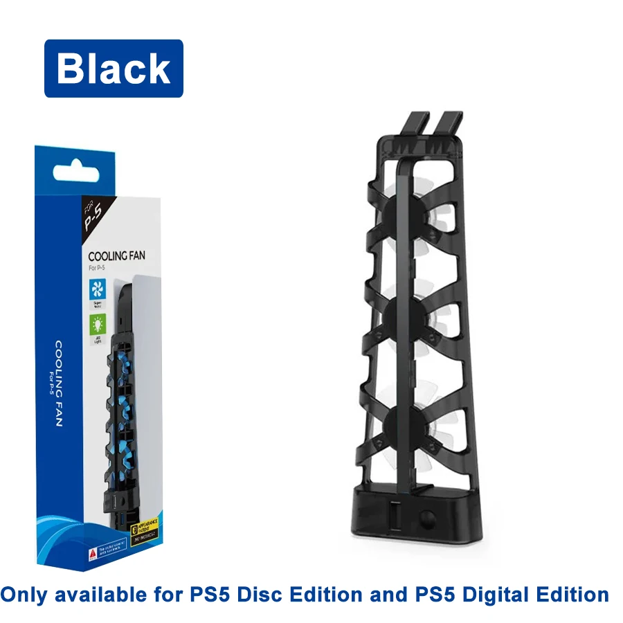 PS5 Clip-On Cooling Fan with LED Light