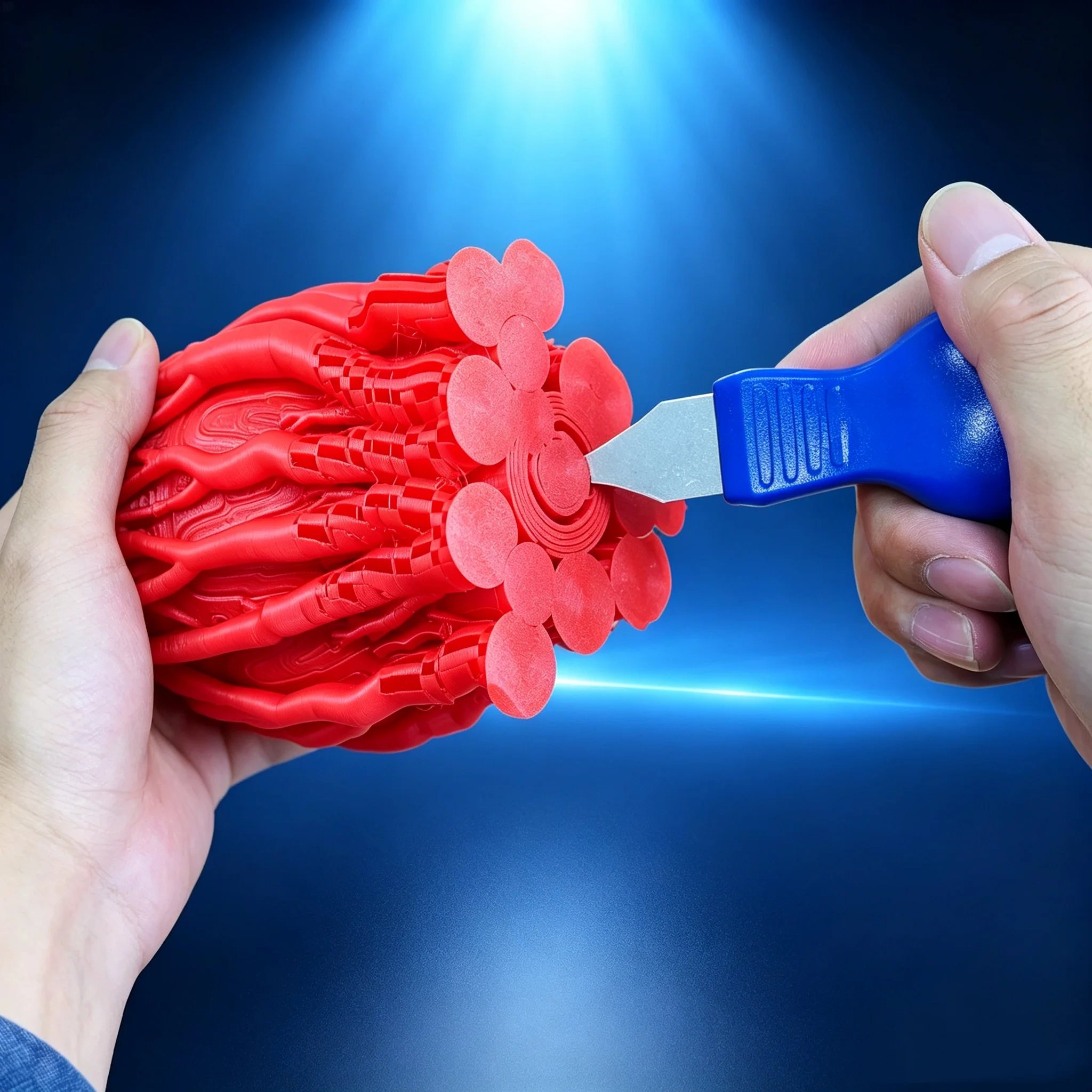 3D-Drucker-Werkzeugset zum Entfernen von Stützmaterialien (PLA, ABS), UV-Licht-härtendes Modellmaterial, Stützentfernungs-Schneider, 3D-Drucker-Zubehör – Detail 7