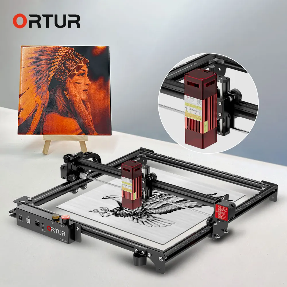 

Free Z axis Lifting Device with Ortur Laser Master 2 PRO S2 Equipped Air Nozzle for Wood, Acrylic, Metal Art Crafting Making