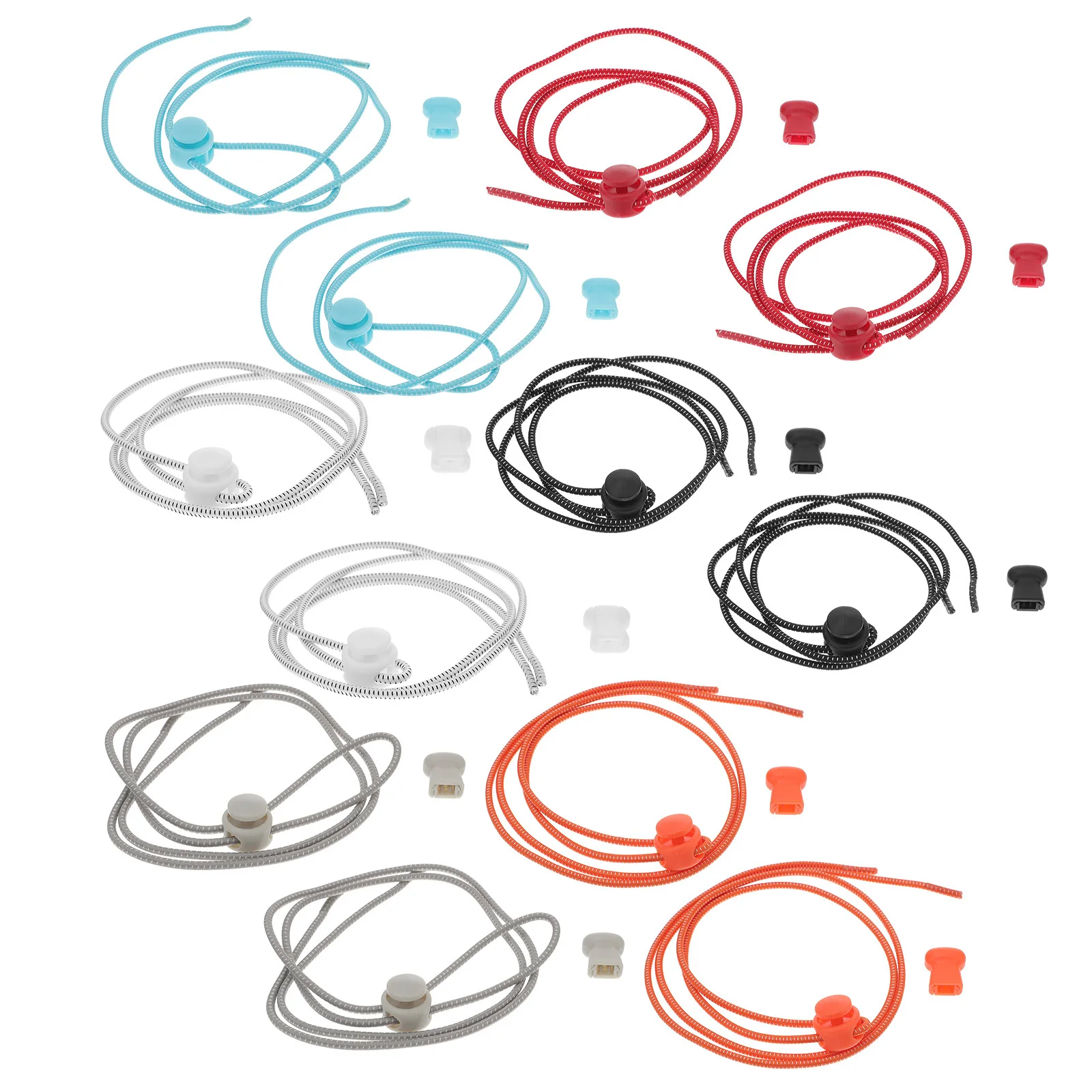 

6Pairs Strainer Shoelaces Elastic Lazy Sneakers Shoelaces Quick Install One Size Fits All Shoes Accessories Shoes Accessories