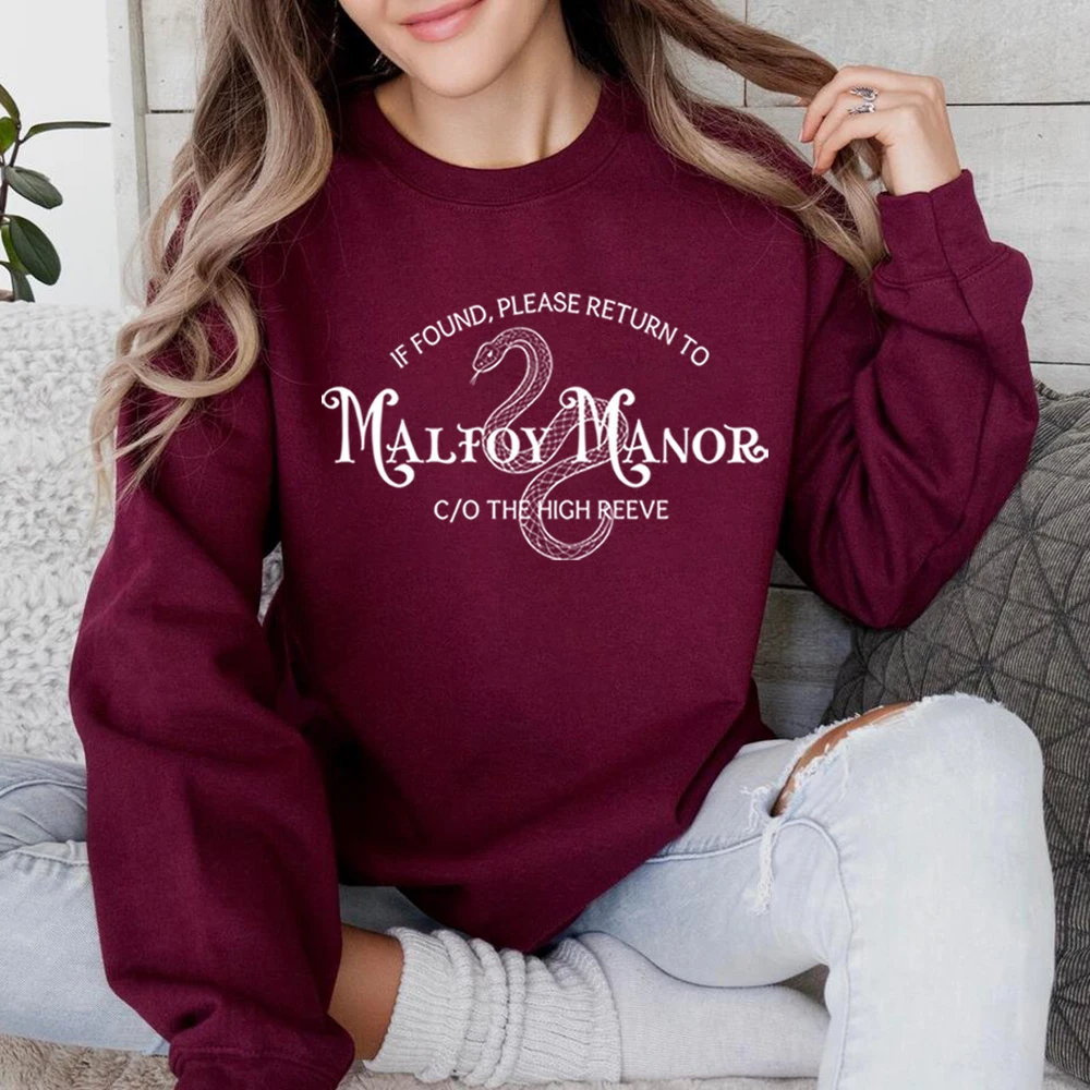 Malfoy Manor Bookish Sweatshirt Ark Academia Dramione Shirt Dramione Fanfiction AO3 Merch Langarm-Pullover Tops Fangeschenk – Detail 9