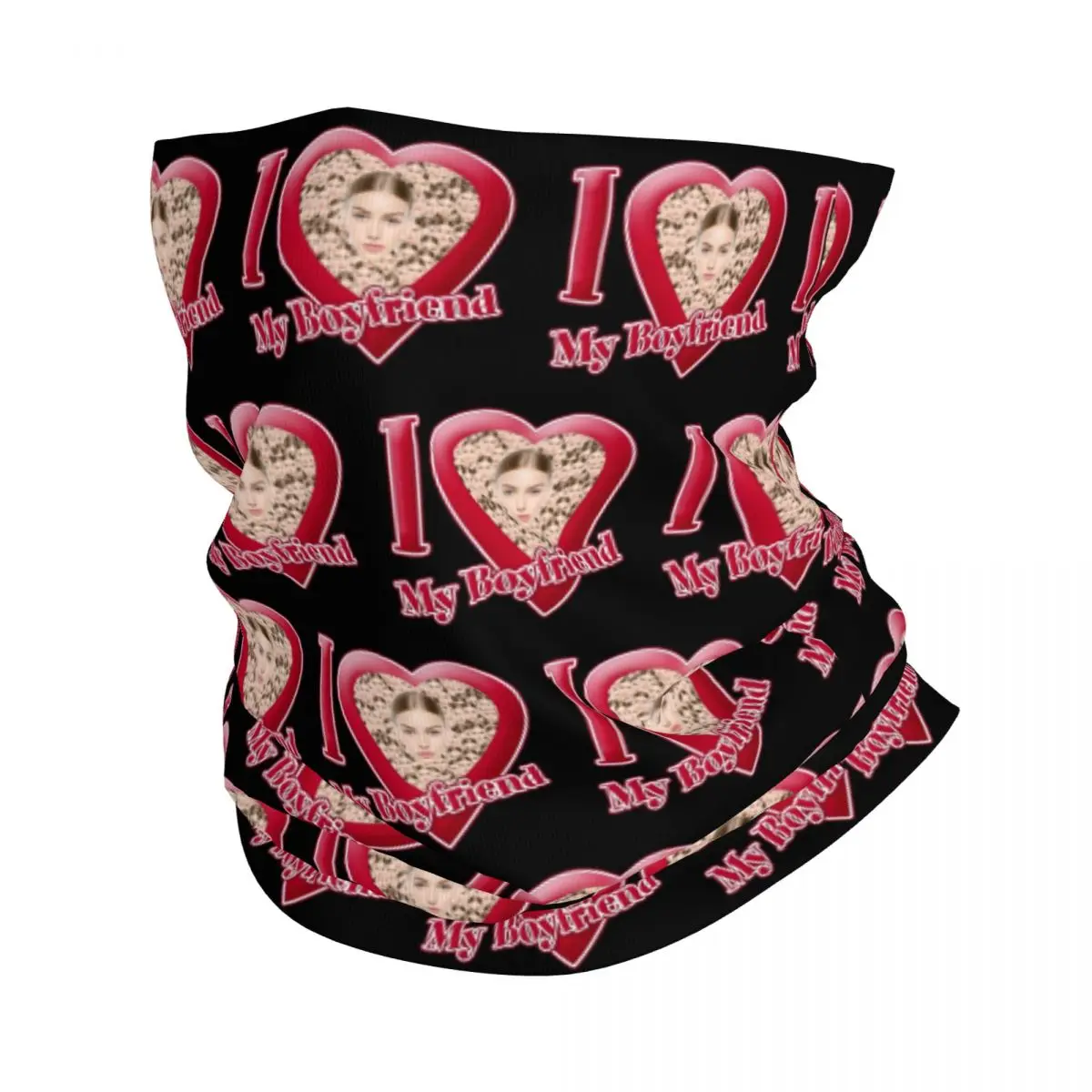 

Я люблю своего бойфренда, индивидуальное лицо, фото, гетры для шеи, мужские и женские ветрозащитные зимние персонализированные подарки, бандана, шарф для лыж