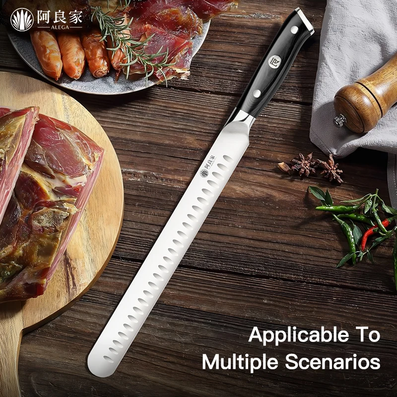 Cuchillo para jamón en rodajasCuchillo para barbacoa españolCuchillo largo para frutaCuchillo para carneCuchillo de chef profesional