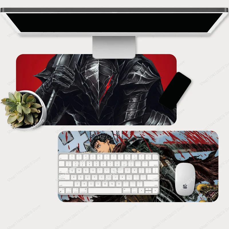 Anime Berserk Guts Mousepad Large Gaming Mouse Pad LockEdge Thickened Computer Keyboard Table Desk Mat