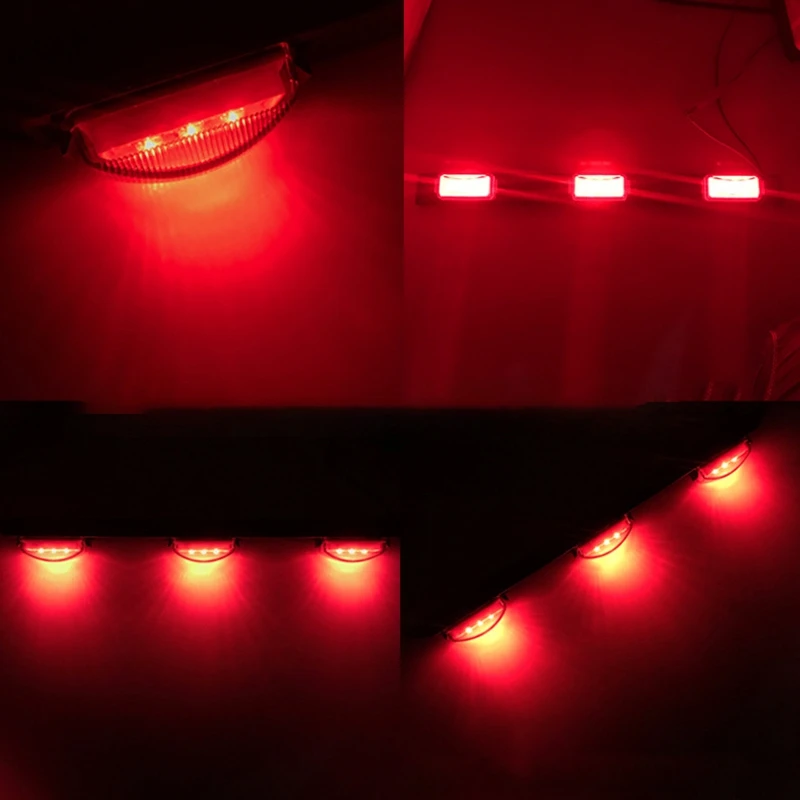 17inch Red Bright ID 9 LED Light Bar Marker Light Truck Trailer Bus Clearance Light