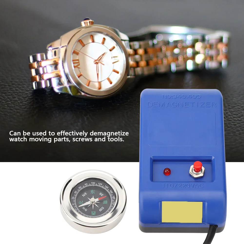 Mechanical Watch Demagnetizer Compass Set Watch Demagnetization Watch Time Adjustment Proofreading Watch Repair Tool Watchmakers