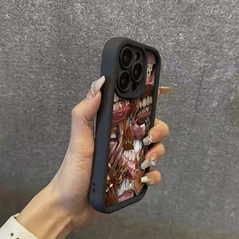 パーソナライズリングゴールド歯柄スマホケース Samsung A56 5G Galaxy A36 A55 A54 A53 A52 S25 Ultra S24FE S23 Plus S22 カバー対応