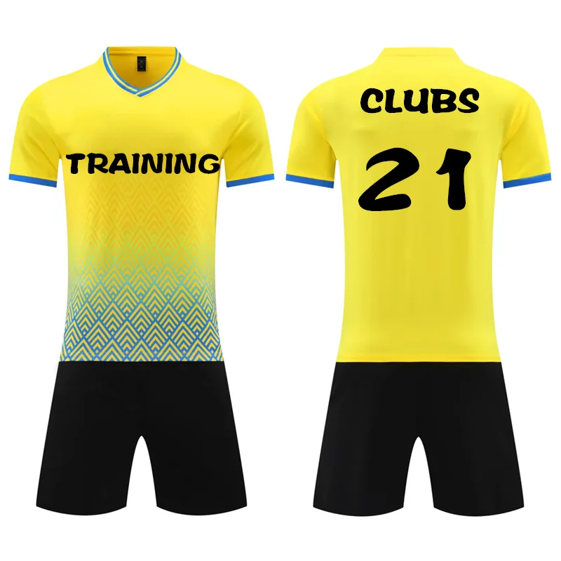 

2025 Men's Soccer Kit Set Lightweight Football Jersey with Plus Size Digital Printing Cheap Wholesale Team Uniform