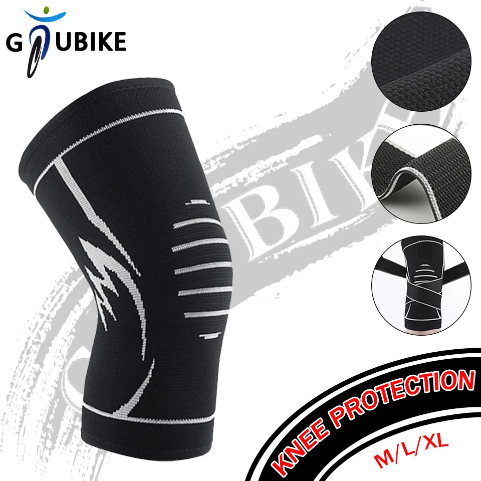 GTUBIKE Sport Knee Pad Compression Windproof Arthritis Basketball Cycling Fitness Volleyball Unisex Elastic Bandage Joint Relief