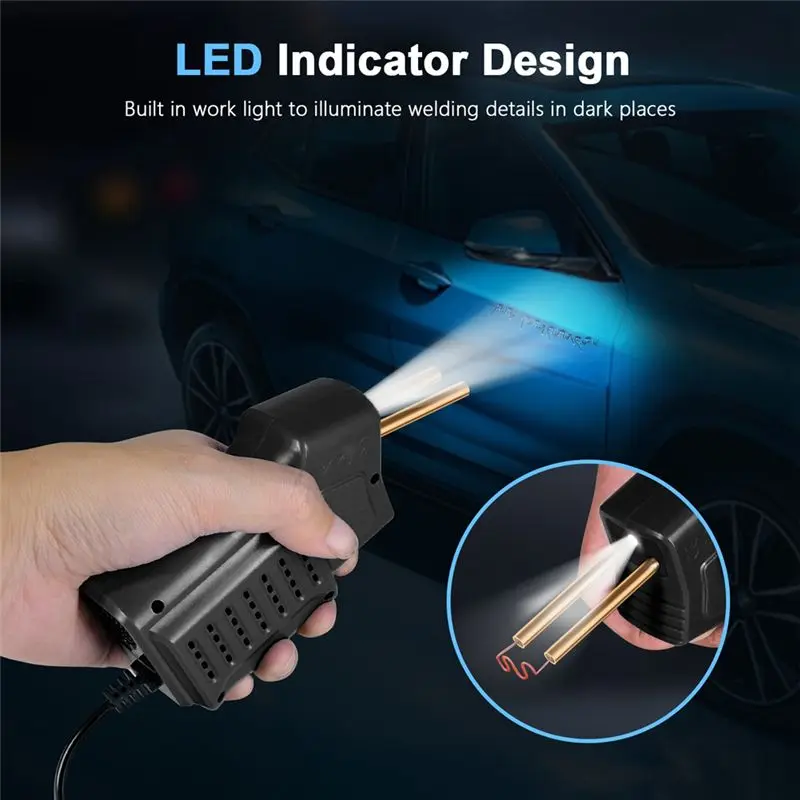 AB33-Plastic Welding Machine Plastic Welder 200Pcs Hot Stapler Bumpers Repair Kit,Car Bumper Repair Tools Durable Easy To Use EU