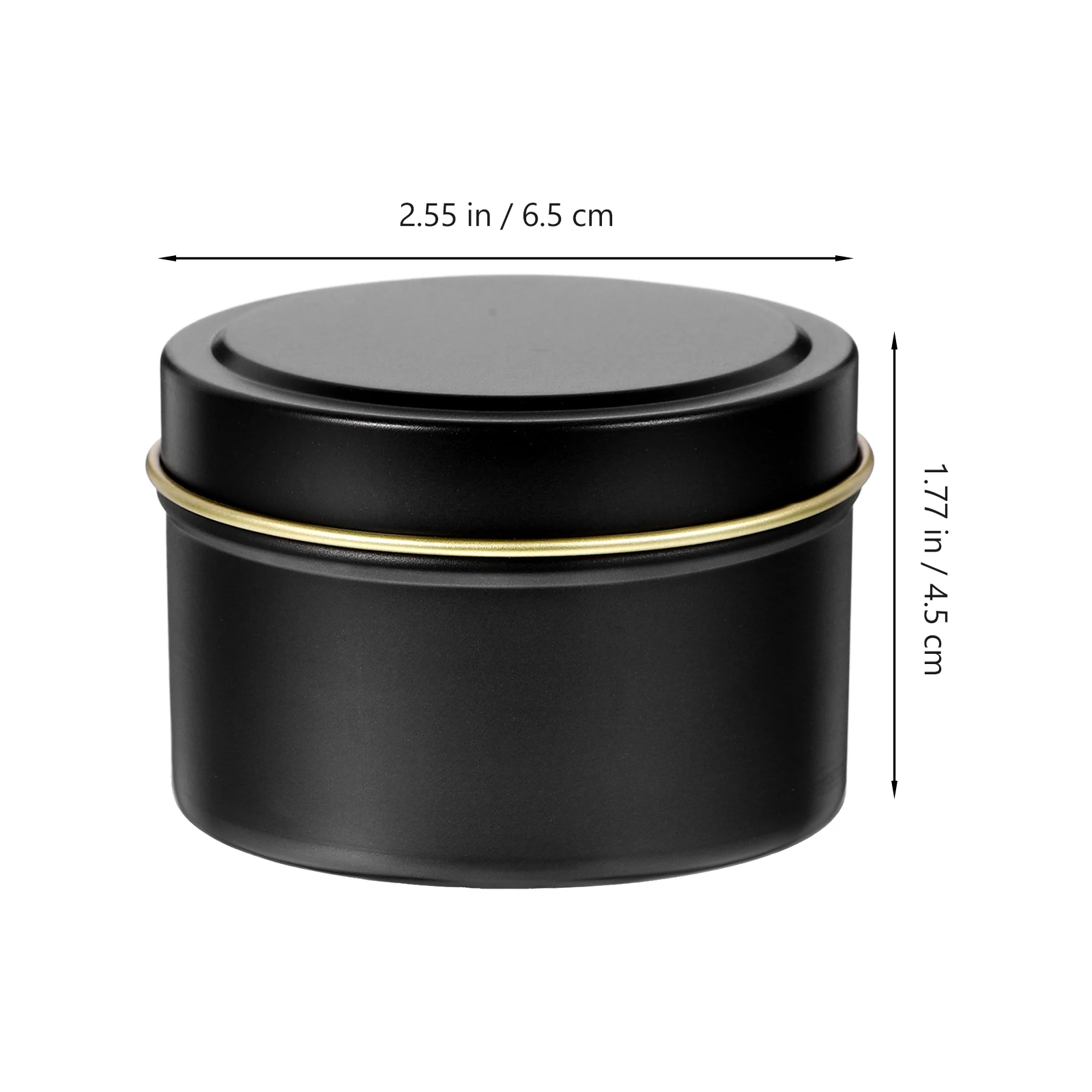 

4pcs Empty Tin Holders Diy Aromatherapy Candles Storage Jar Metal Tea Light Containers Multi-Function Crafting Decorative