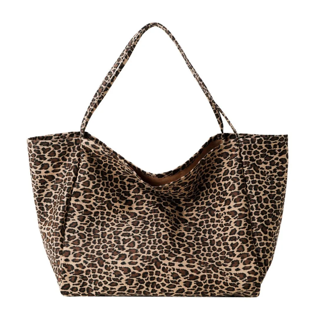 New leopard print shoulder lazy style casual shopping  large capacity foreign style underarm bag