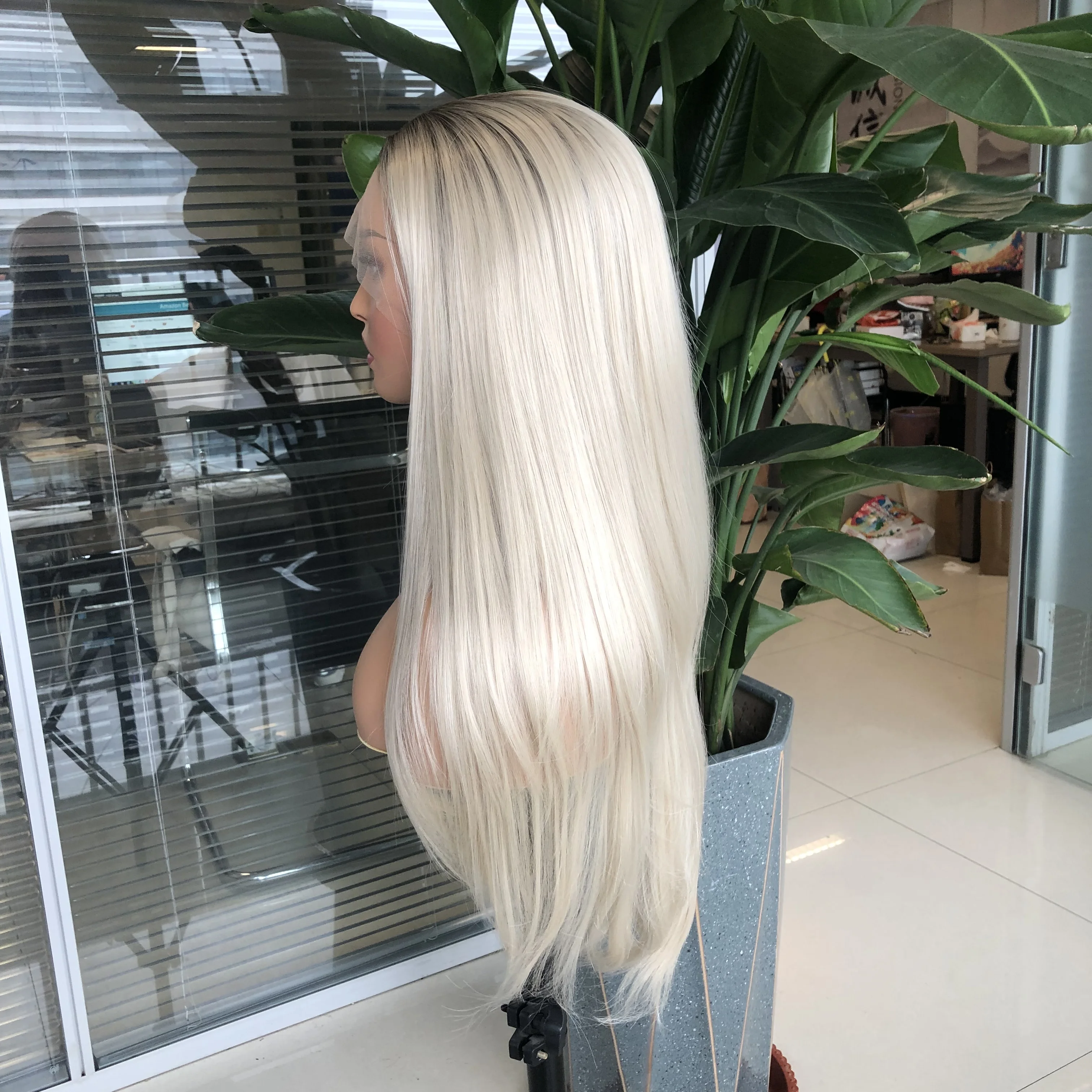 بيرناردو الاصطناعية الدانتيل شعر مستعار أمامي الذهبي براون مستقيم طويل للنساء السود شعر الطفل مقاومة للحرارة منزوع ارتداء اليومي الباروكات