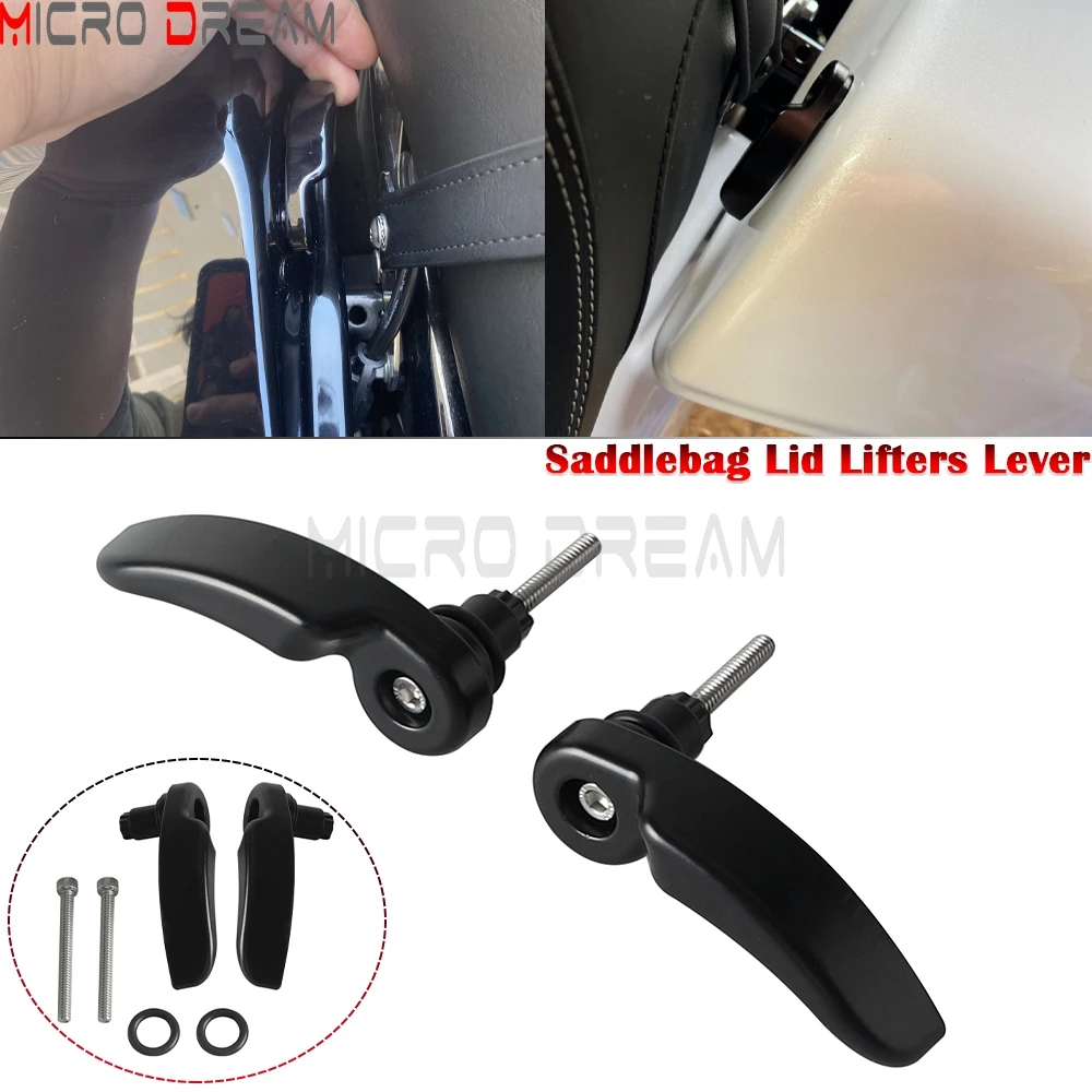 

Мотоциклетная седельная сумка, подъемник крышки, защелка, комплект рычагов для Harley Touring Road King Street Electra Glide CVO Ultra Limited 2014-