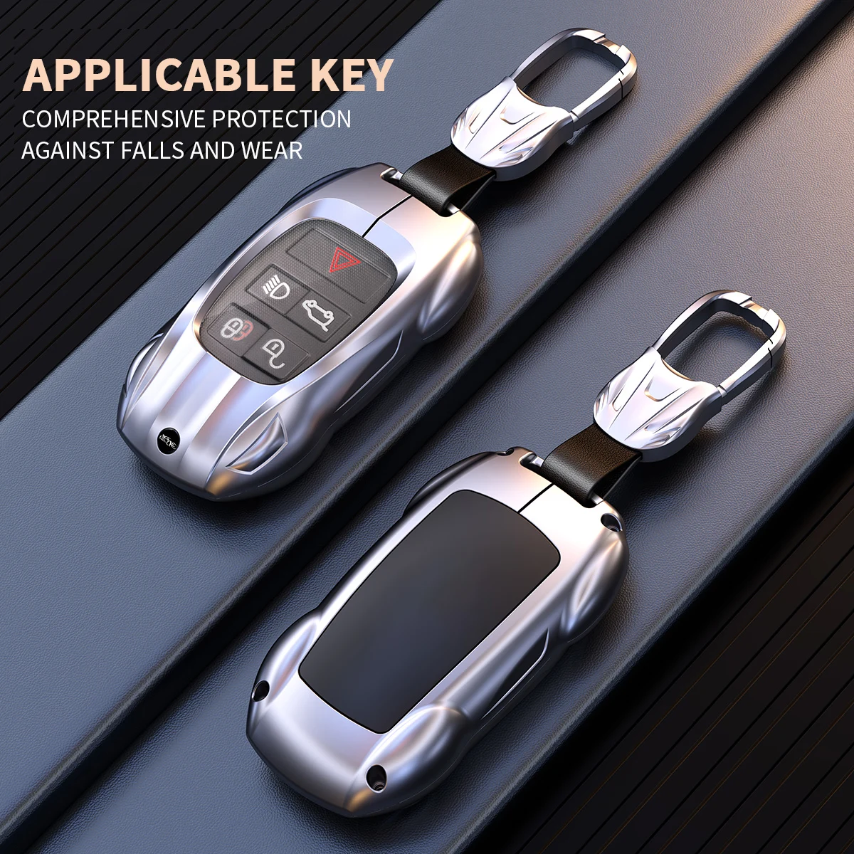 Zinc Alloy Car Remote Smart Key Cover Case Shell For Land Rover Range Rover Evoque Discovery Sport Velar For Jaguar XE E-PACE XF