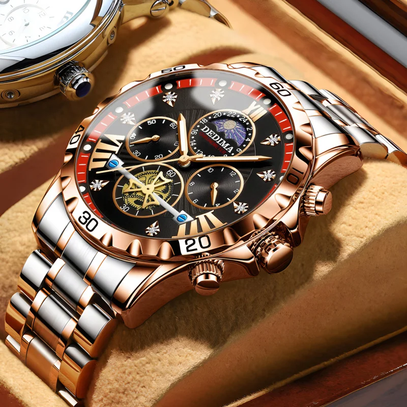 

Men's business student watch, luminous, waterproof, flywheel quartz, high-end men's watch