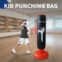 160cm Punching Bag for Adults and Kids, Inflatable Boxing Bag, Kids Punching Bag, for Practicing Karate, Gifts for Boys & Girls