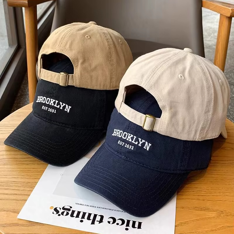  JK Korean Letters Embroidered Baseball Cap For Men Women Hip Hop Dad Trucker Visors Hat Casual Sports Running Cap Streetwear