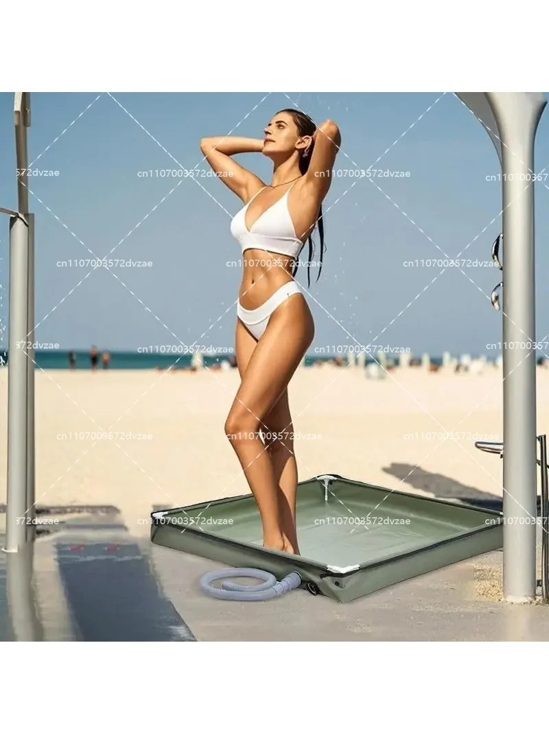 Camping Base Outdoor Tent  Camping Awning Tray Portable Shower Pan Foldable Shower Base for Camping Travel