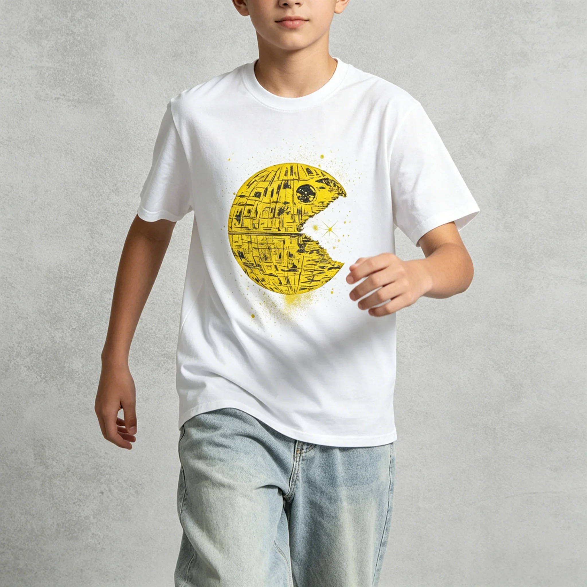Herren T-Shirt Damen T-Shirt Jungen Mädchen Oberteil Erwachsene Kinder Eltern-Kind Baumwolle Kinder T-Shirts Death Pac Luxusmarke Trendige Freizeit-Oberteile