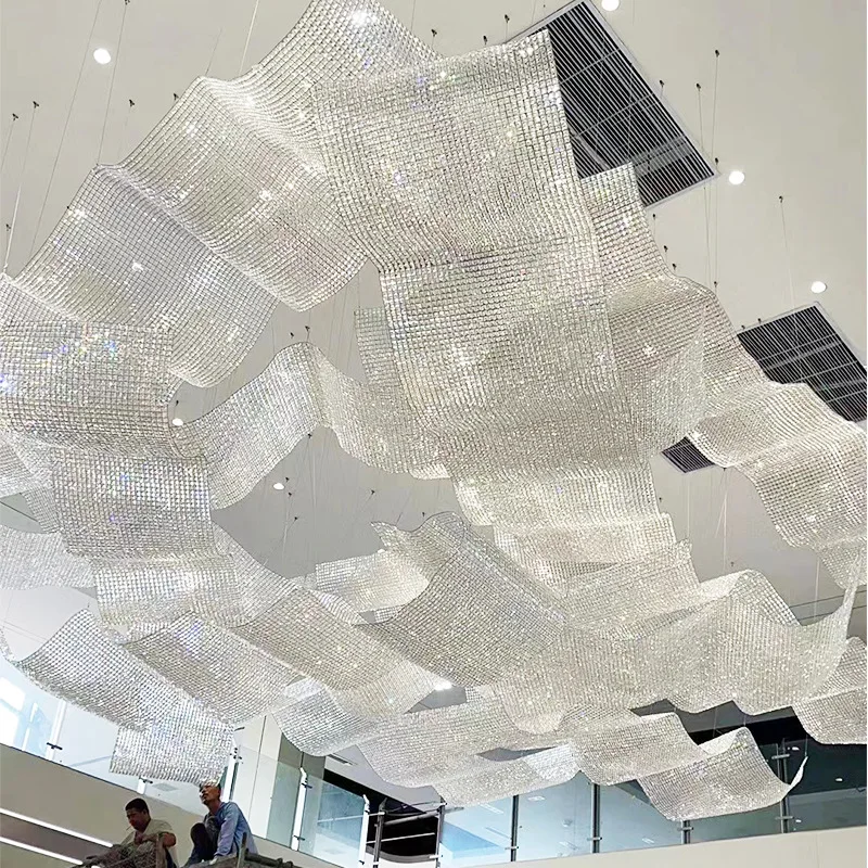 Lampadario streamer per sala banchetti