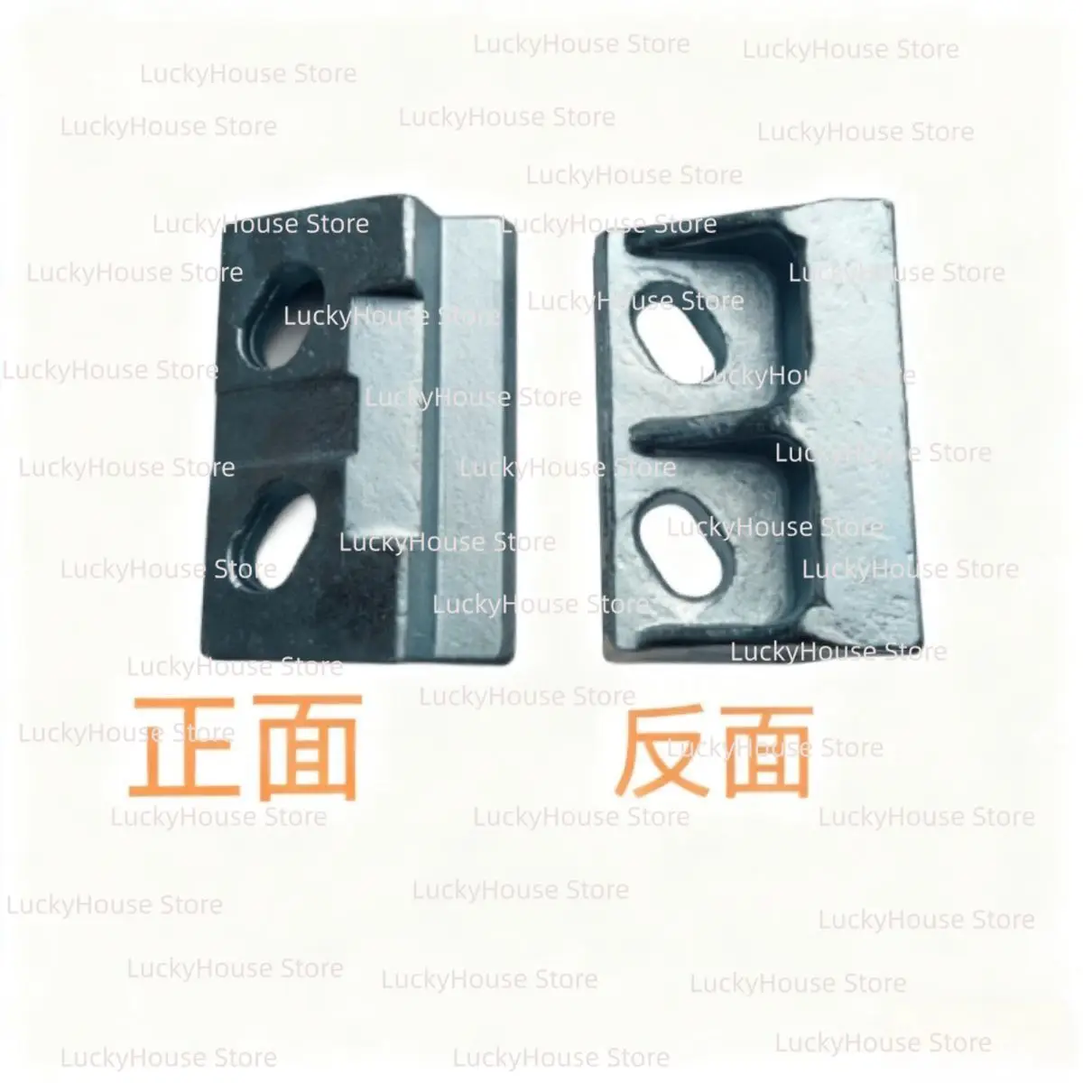 Forklift Attachment Bale Clamp Lower Pressure Plate Hook, Forged Steel & Galvanized Finish